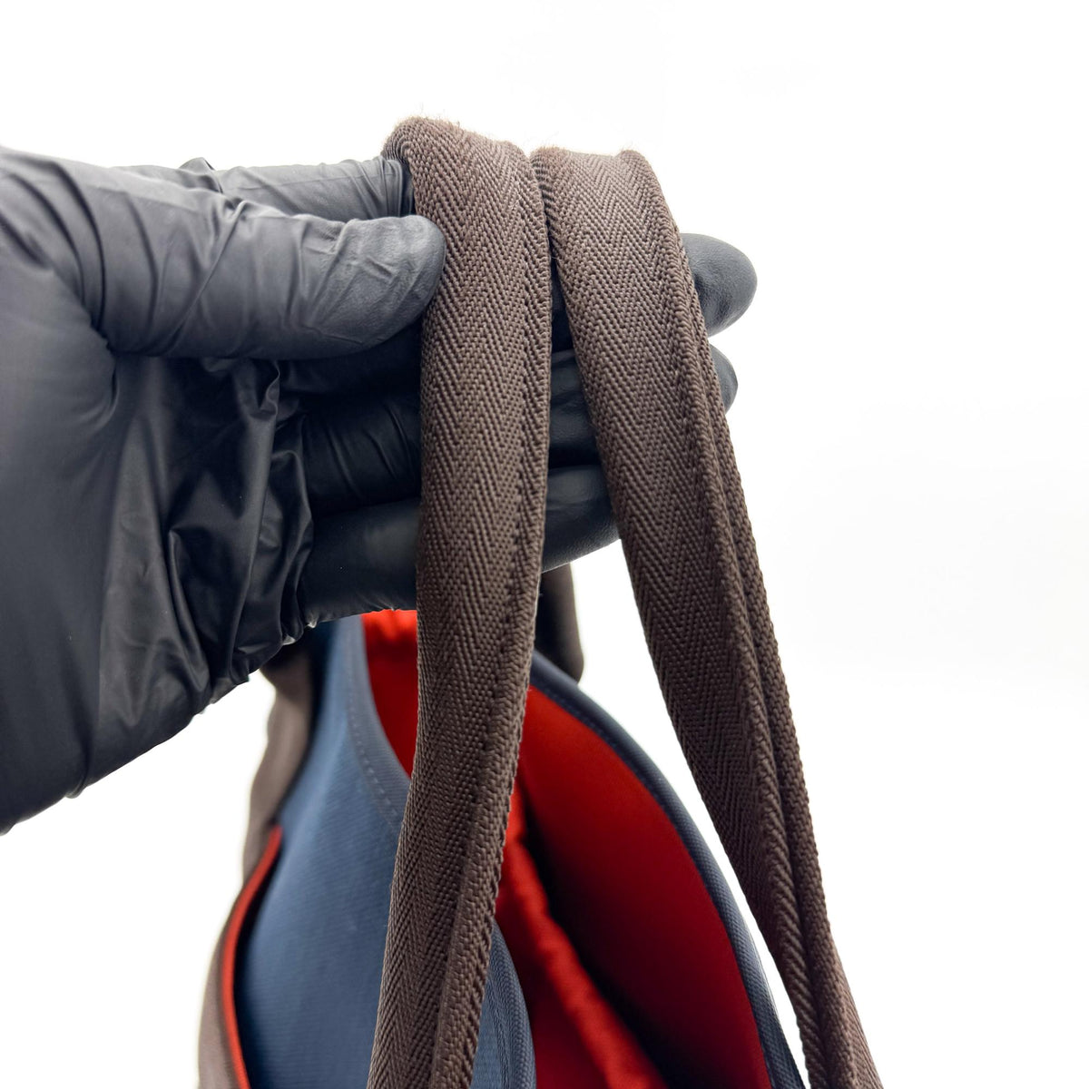 Hermès Grooming Bag Navy Brown