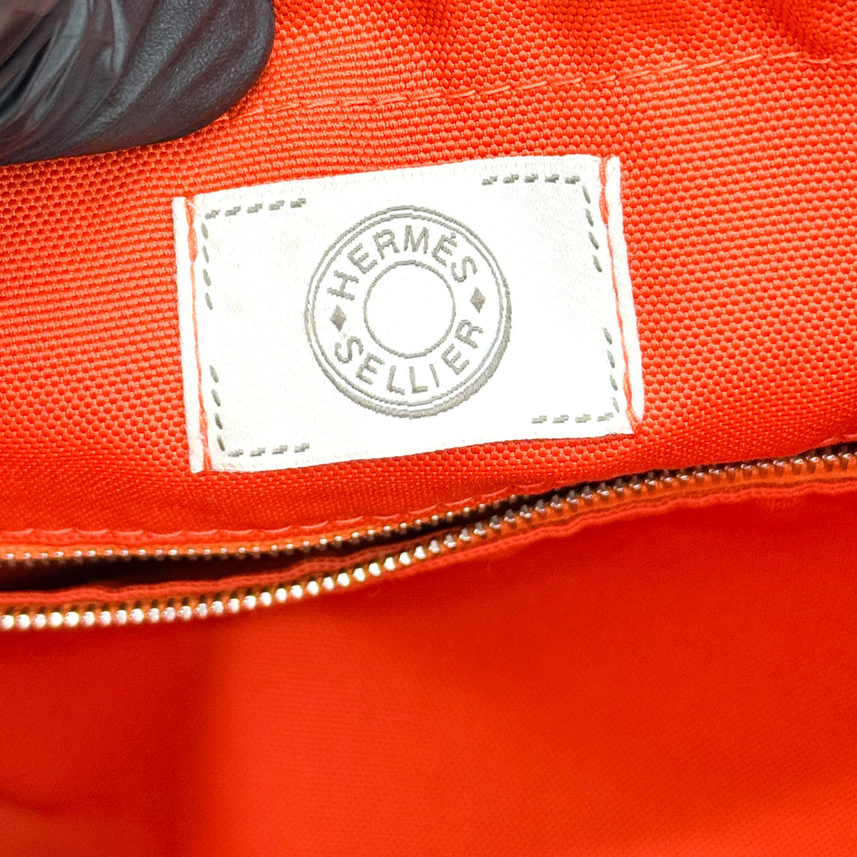 Hermès Grooming Bag Navy Brown