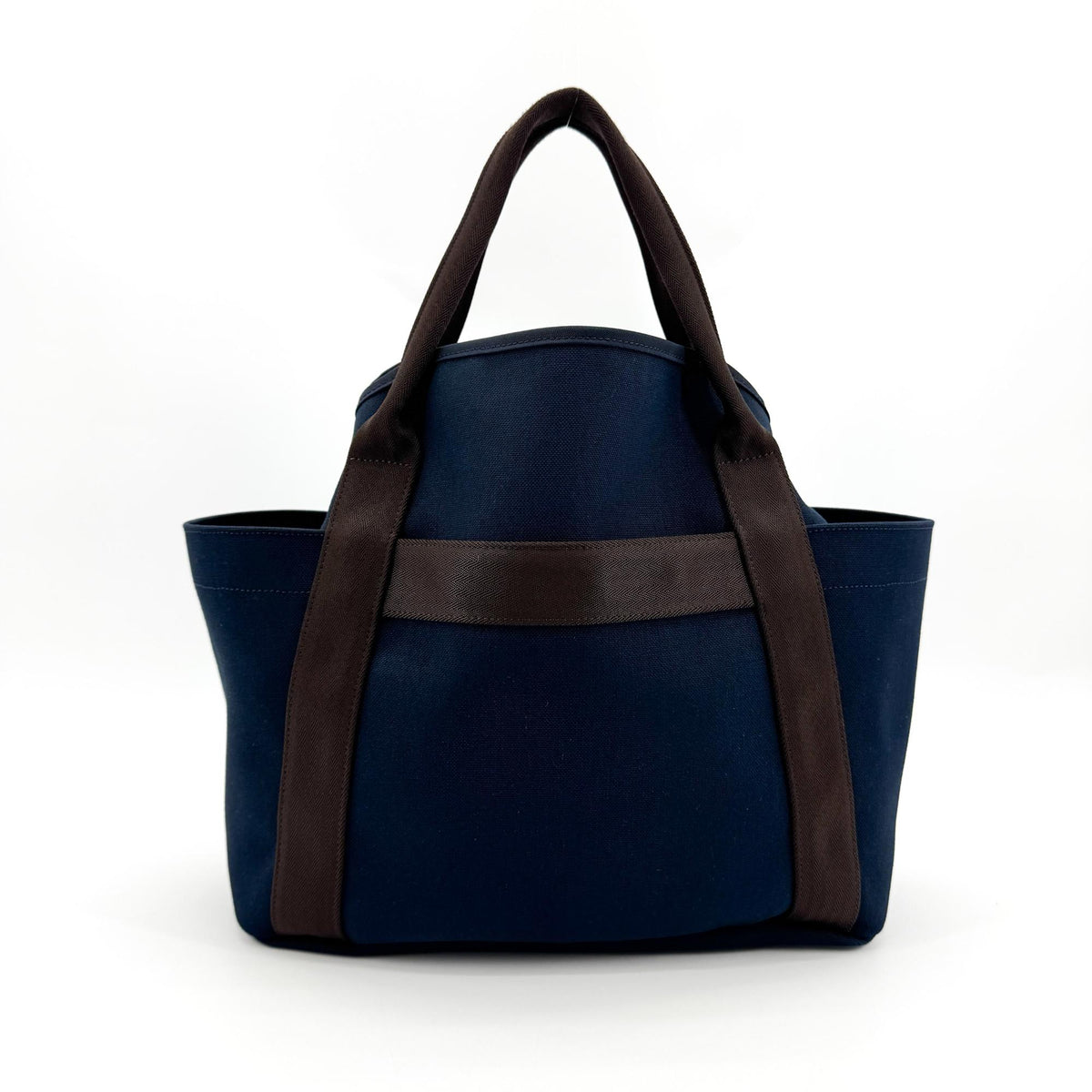 Hermès Grooming Bag Navy Brown