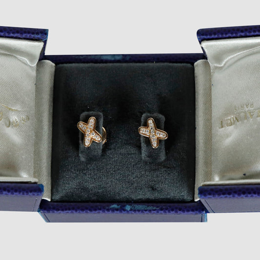 Jeu de Liens diamond earrings