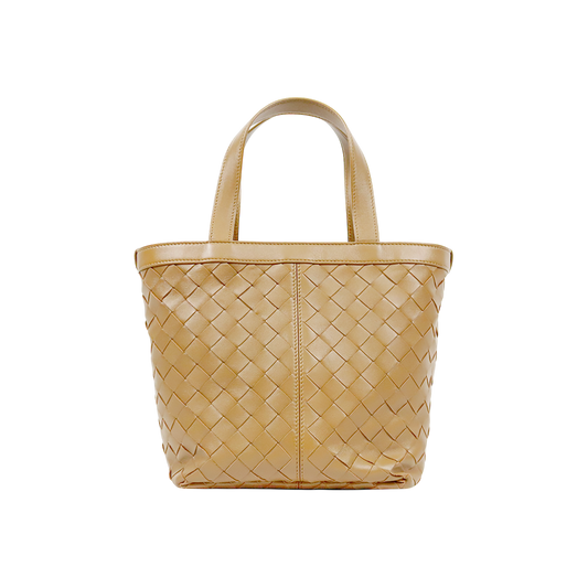 Bottega Veneta Brown Leather Flip-Flop Tote Bag