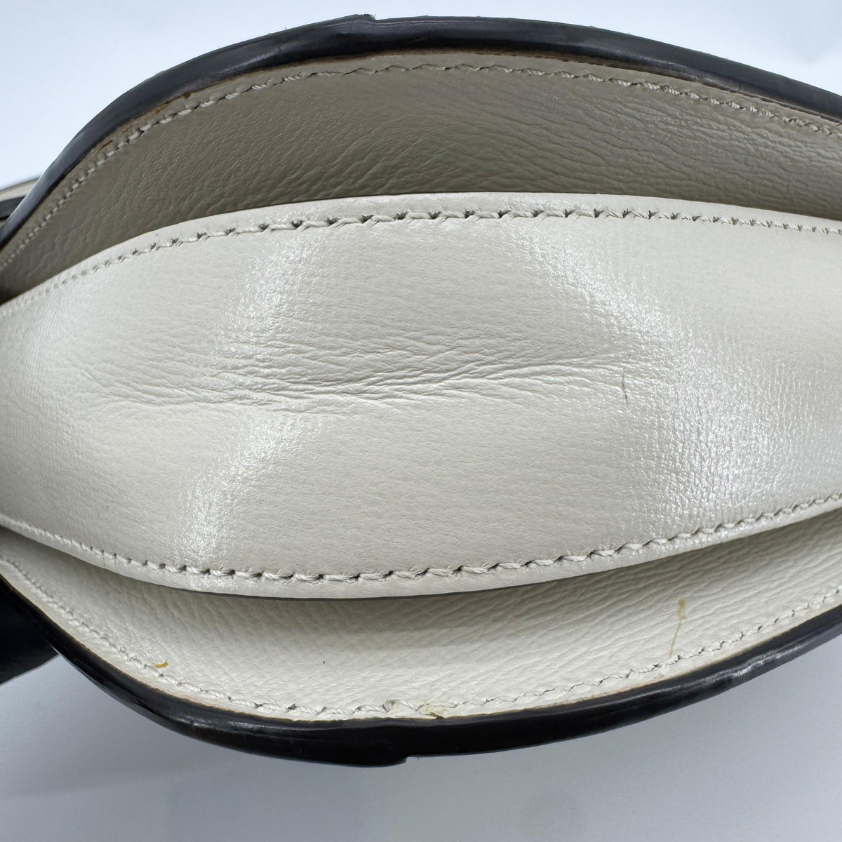 Gucci Horsebit 1955 Small Crossbody Bag GG Supreme White