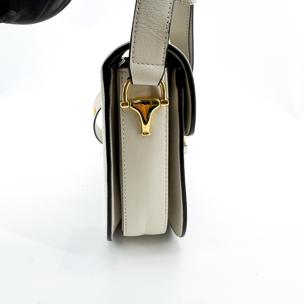 Gucci Horsebit 1955 Small Crossbody Bag GG Supreme White