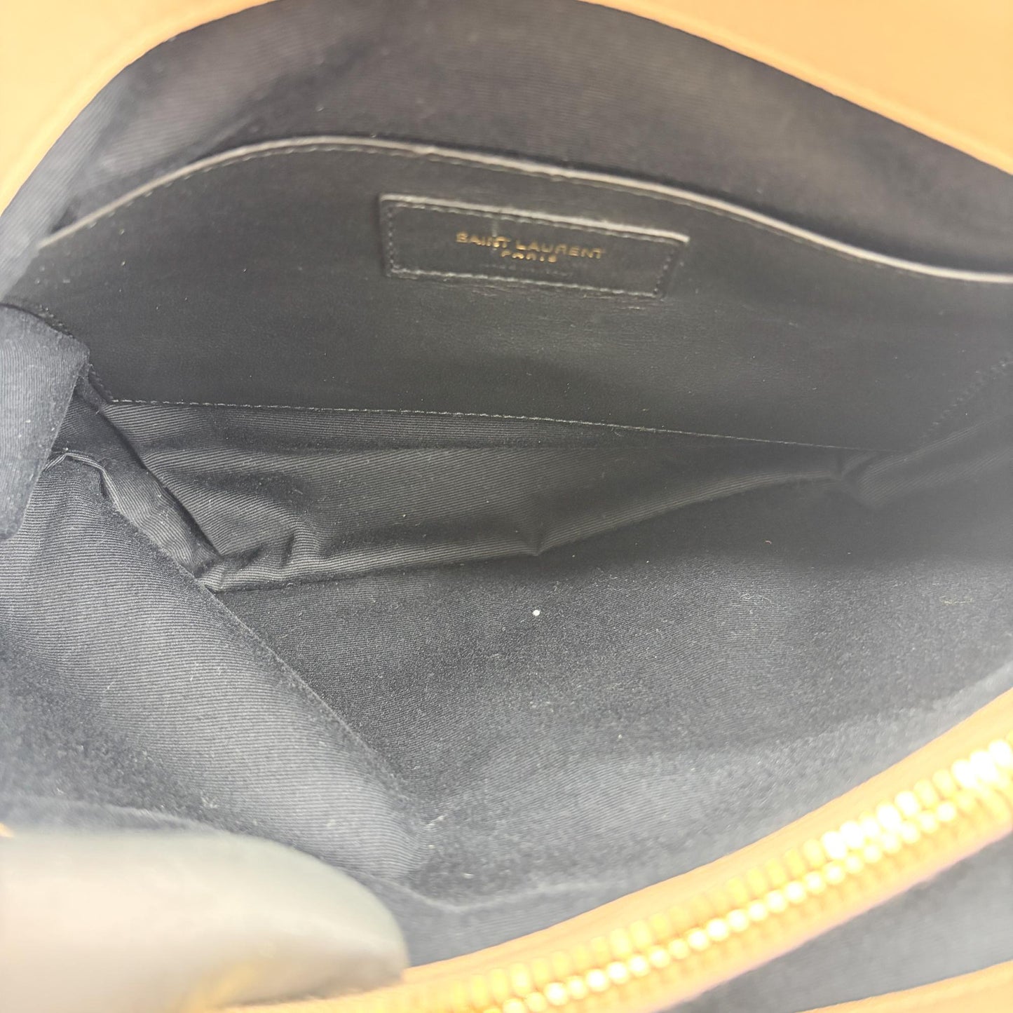 Saint Laurent Medium College Bag Taupe Matelassé Leather Vintage Gold Hardware
