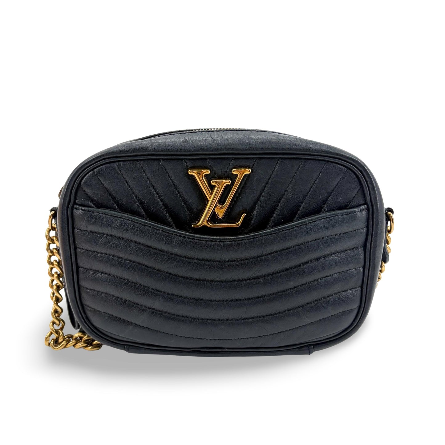 Louis Vuitton New Wave Camera Bag Black Gold Hardware