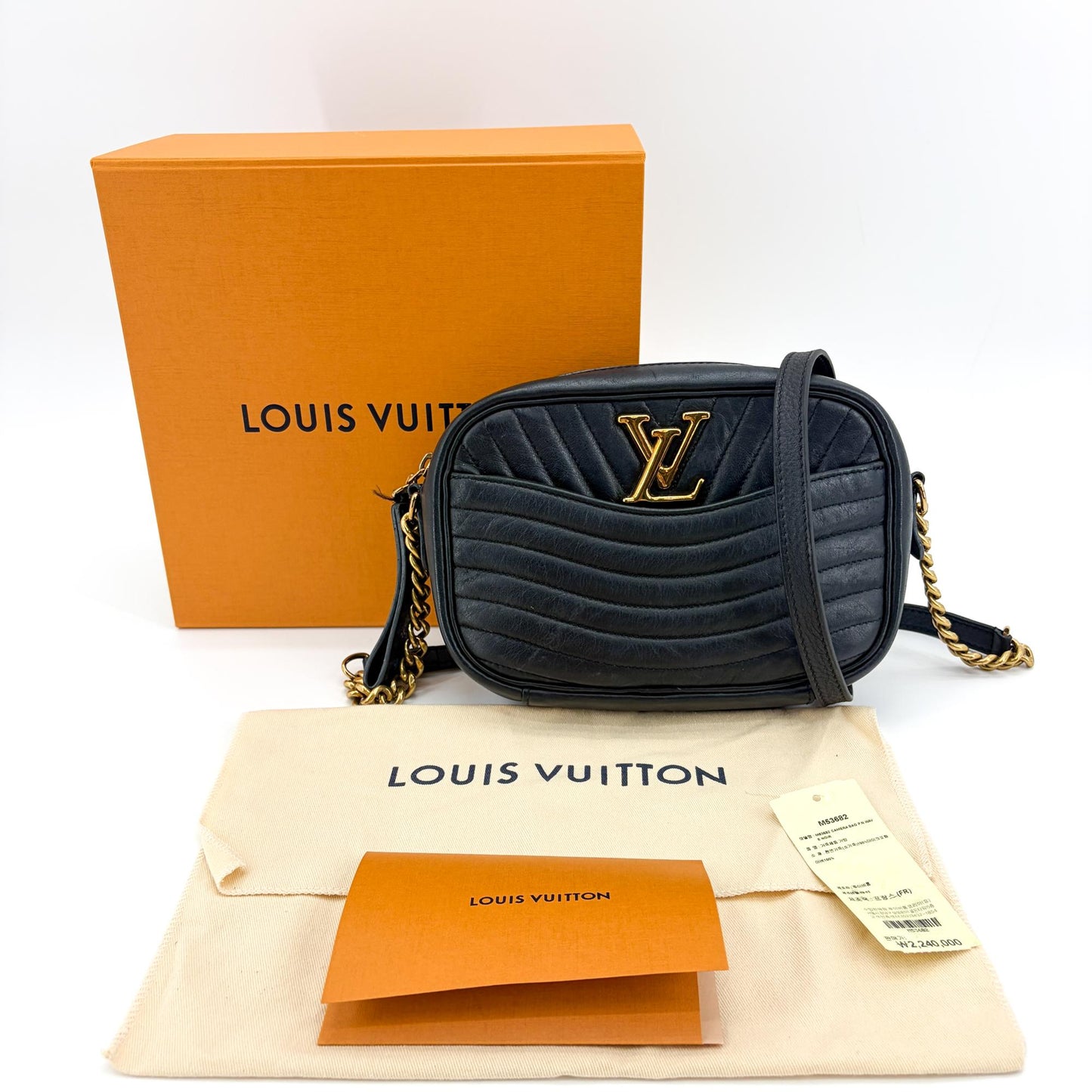 Louis Vuitton New Wave Camera Bag Black Gold Hardware