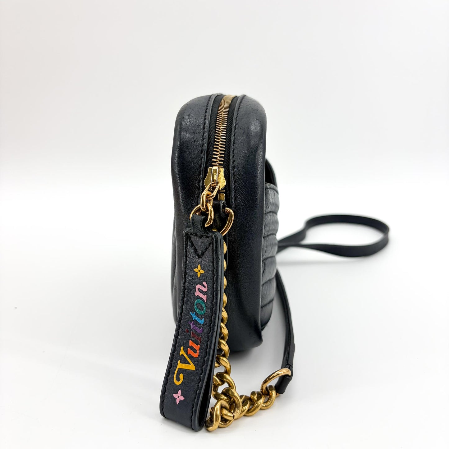 Louis Vuitton New Wave Camera Bag Black Gold Hardware