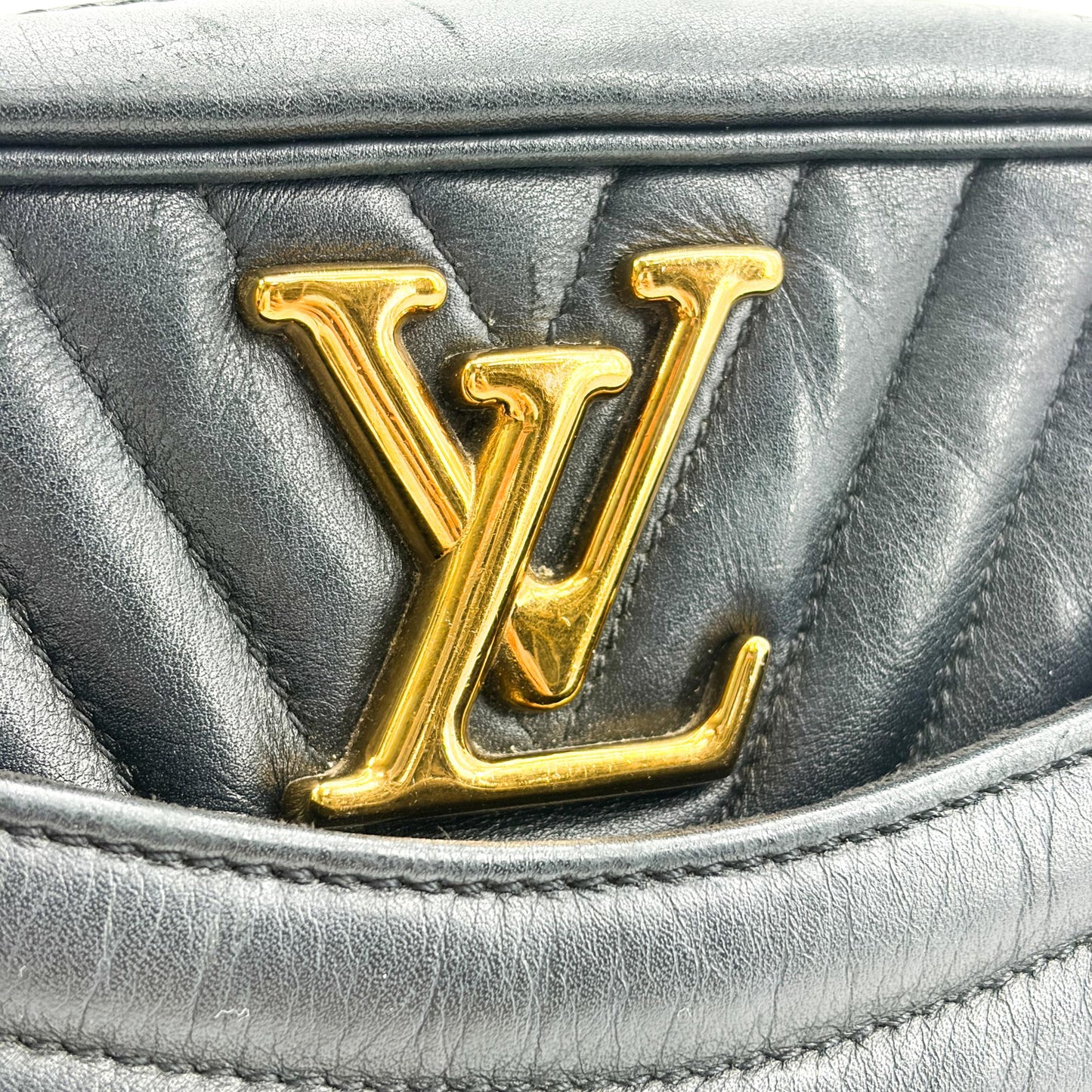 Louis Vuitton New Wave Camera Bag Black Gold Hardware