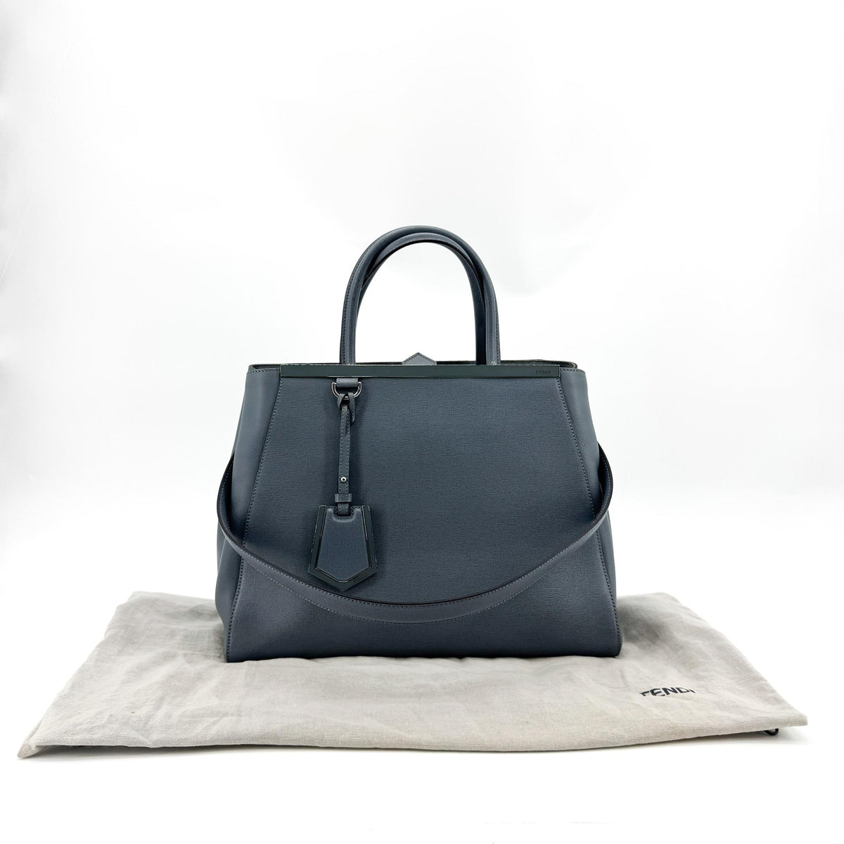 Fendi Toujours Tote Bag Blue Gray
