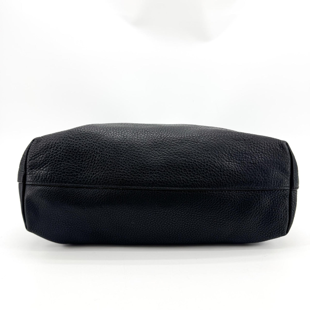 Prada Vitello Daino Tote Bag Black with Gold Hardware