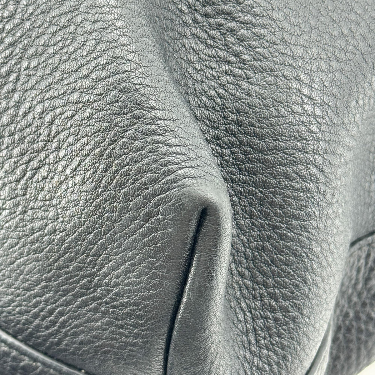 Prada Vitello Daino Tote Bag Black with Gold Hardware