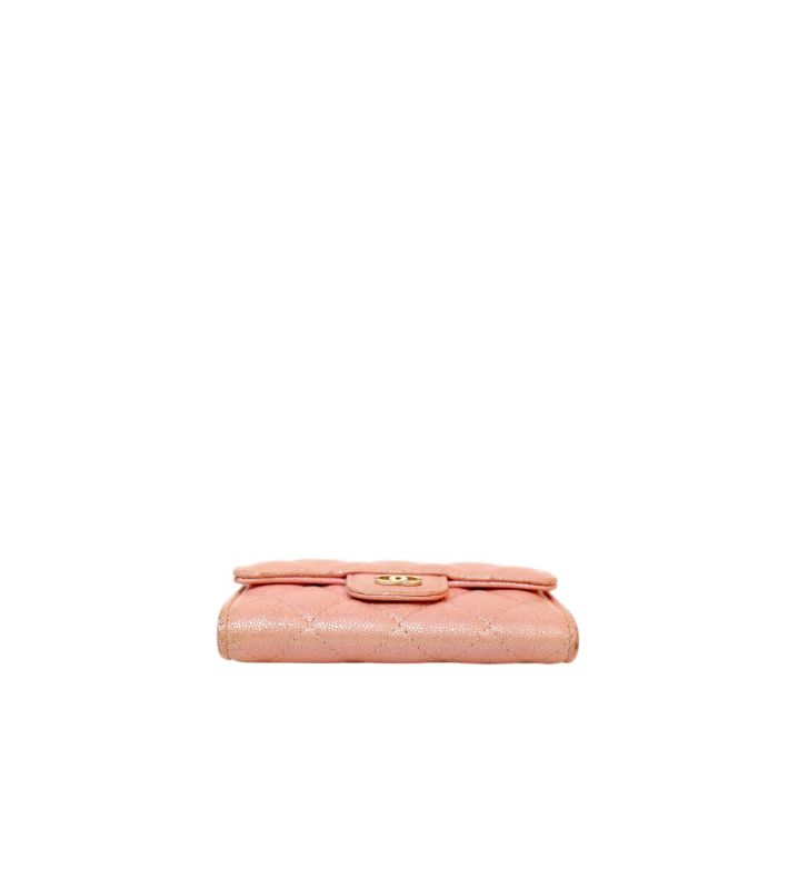 Chanel Pink Classic Card Wallet