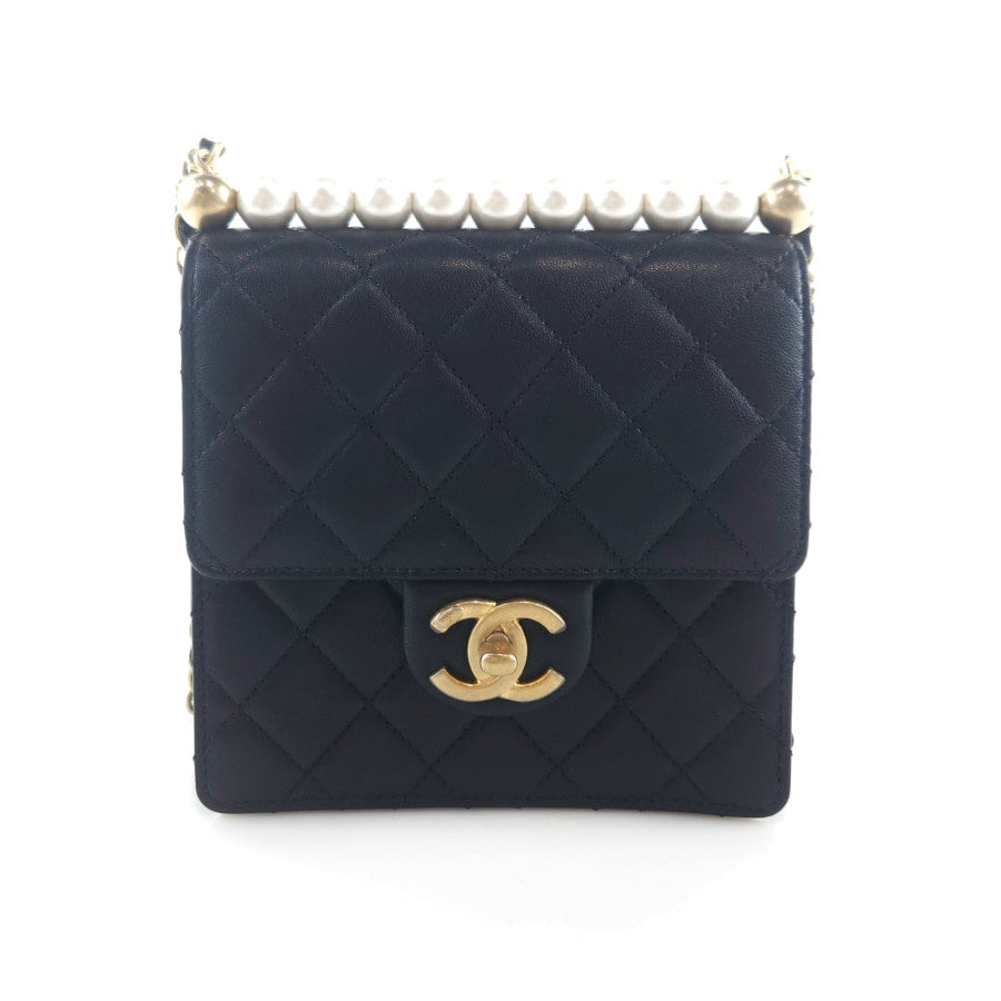 Pearl Flap Shoulder Bag Crossbody Bag AS0584