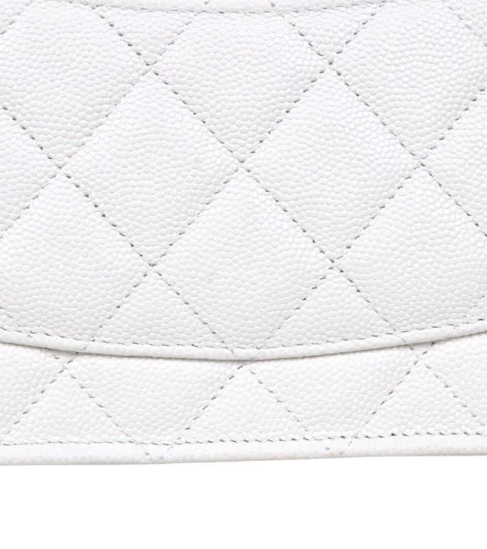 Chanel White Caviar Casino WOC Crossbody Bag