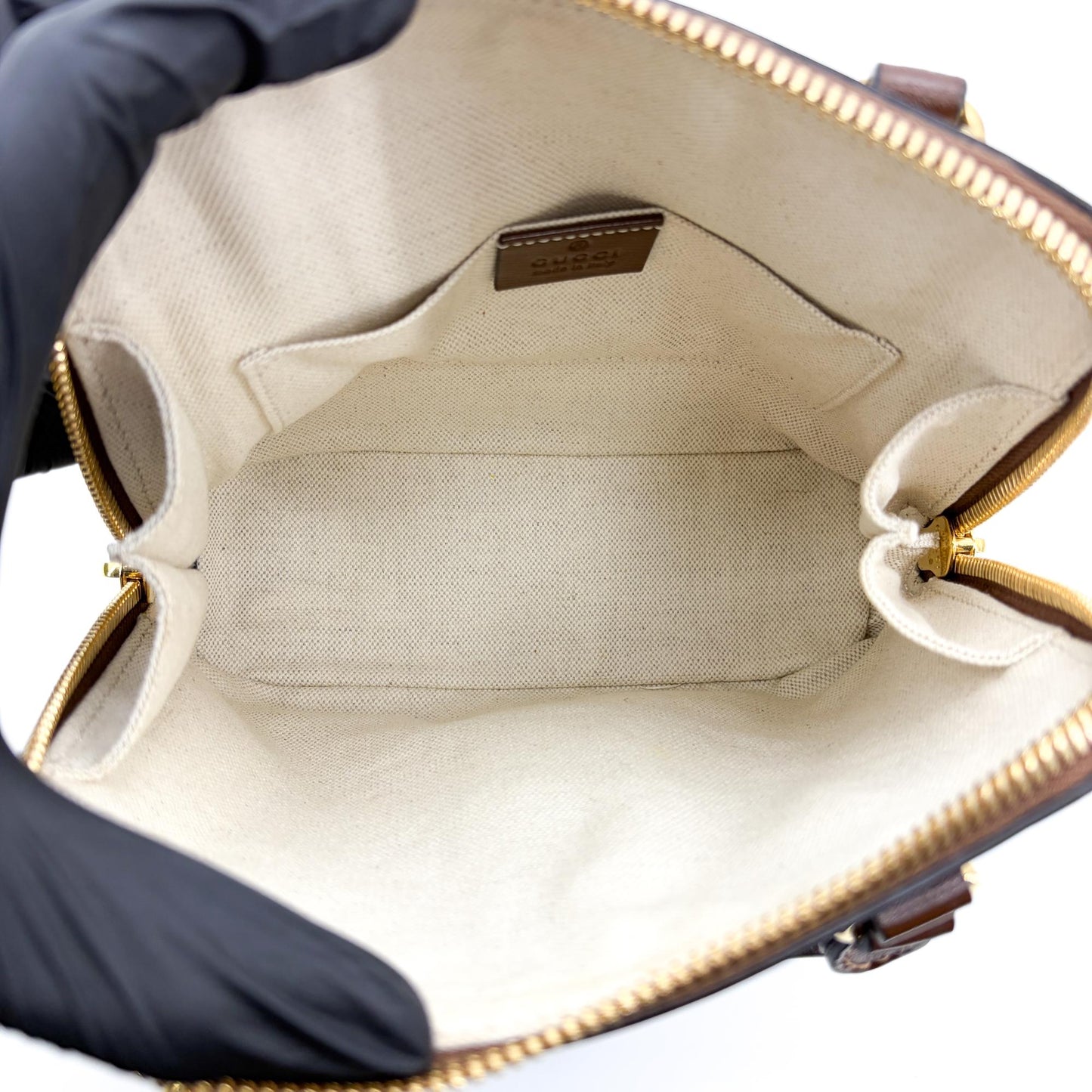 Gucci Horsebit 1955 Mini Top Handle Bag Brown