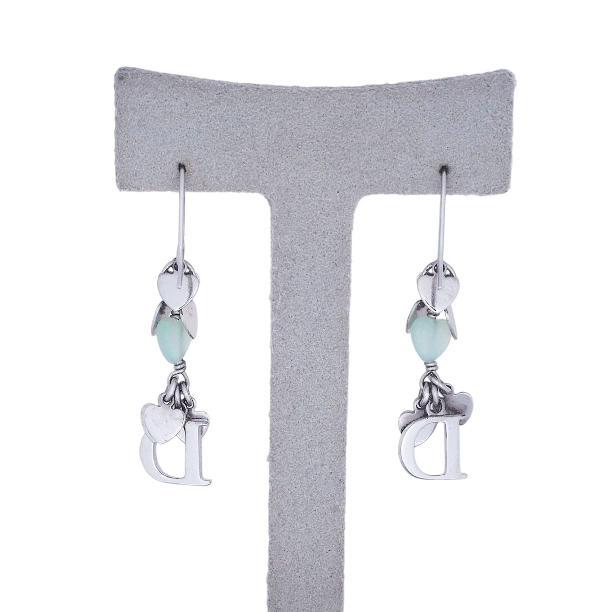 Dior Crystal Mini Heart Earrings