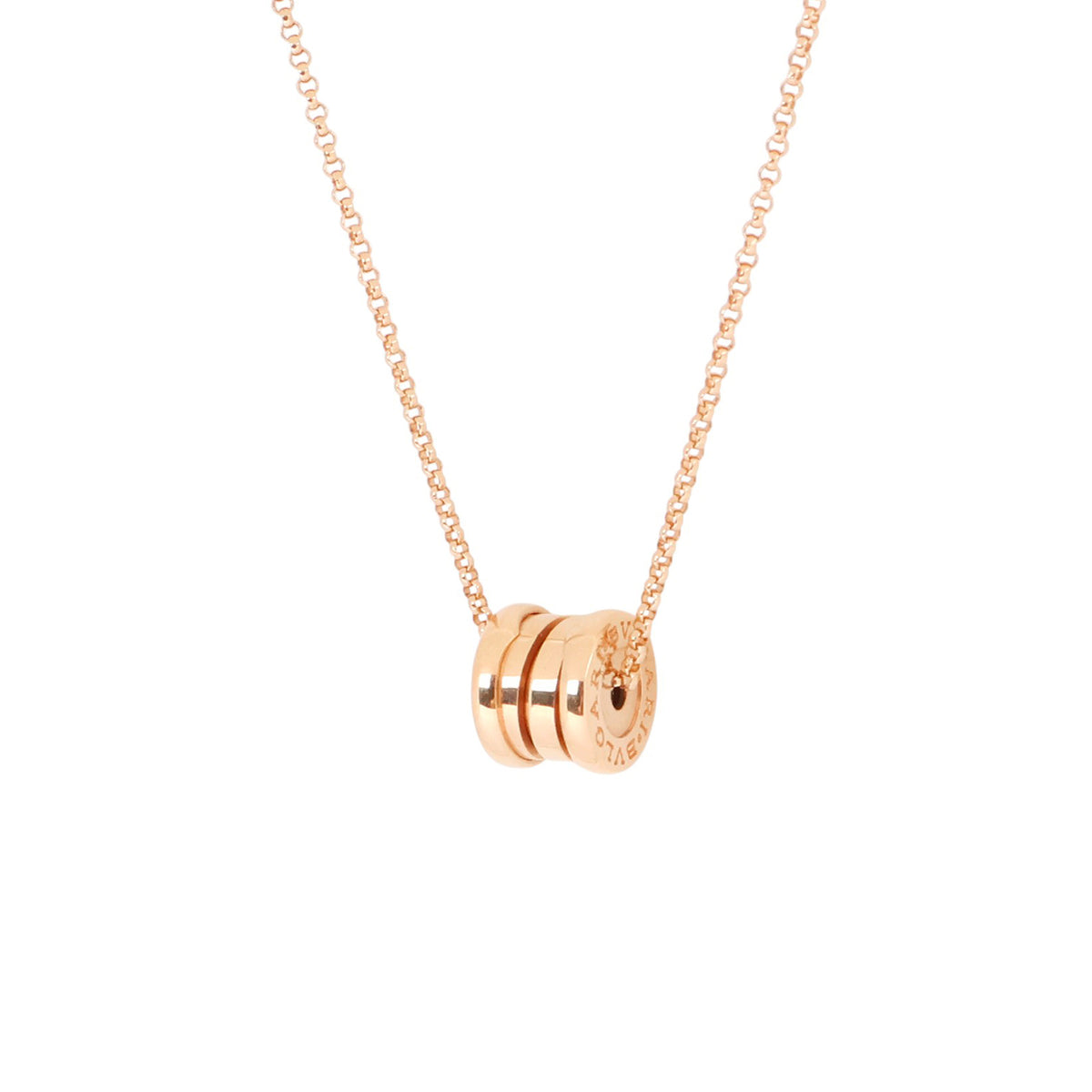 Bulgari 357255 Rose Gold B.Zero1 Mini Necklace