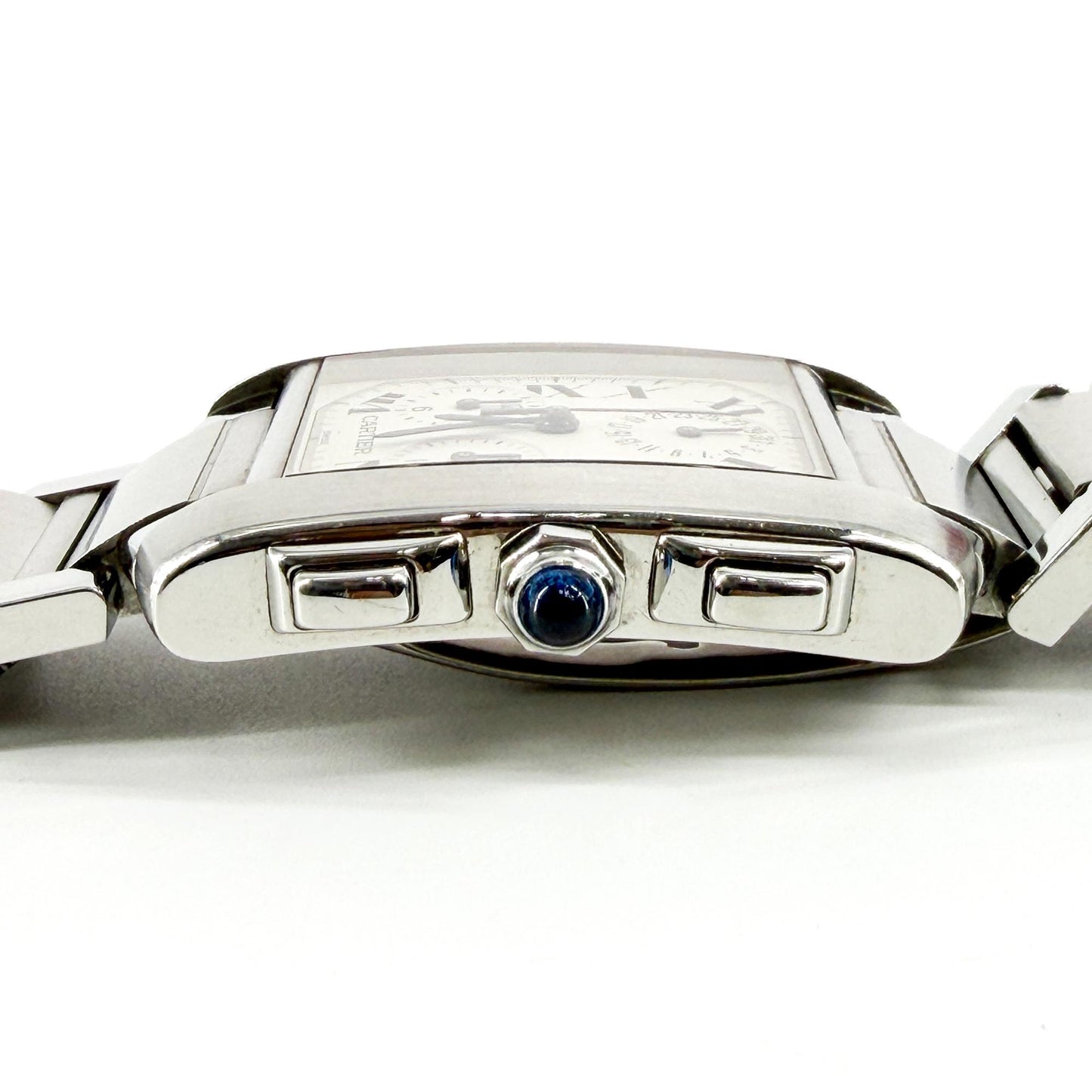 Cartier Tank Française Chronoflex LM Steel