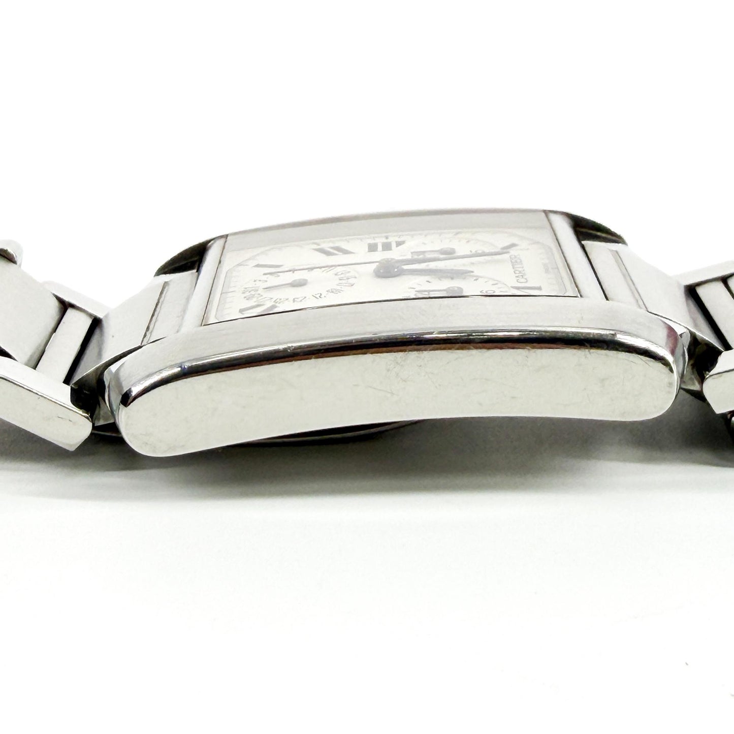 Cartier Tank Française Chronoflex LM Steel