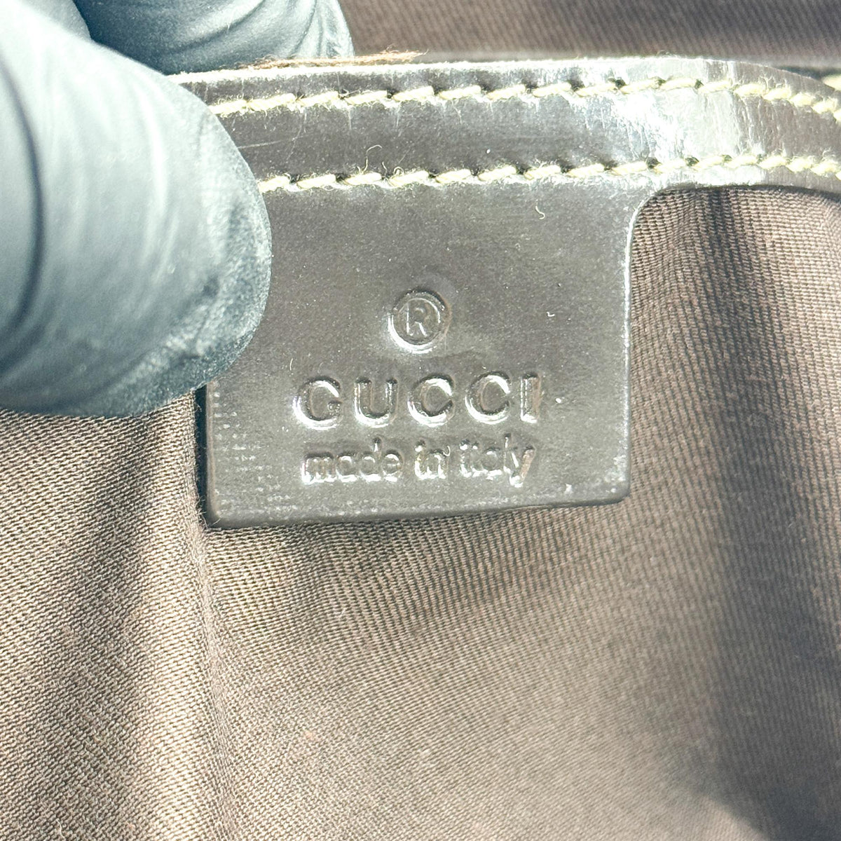 Gucci GG Crystal Tote Bag Dark Brown