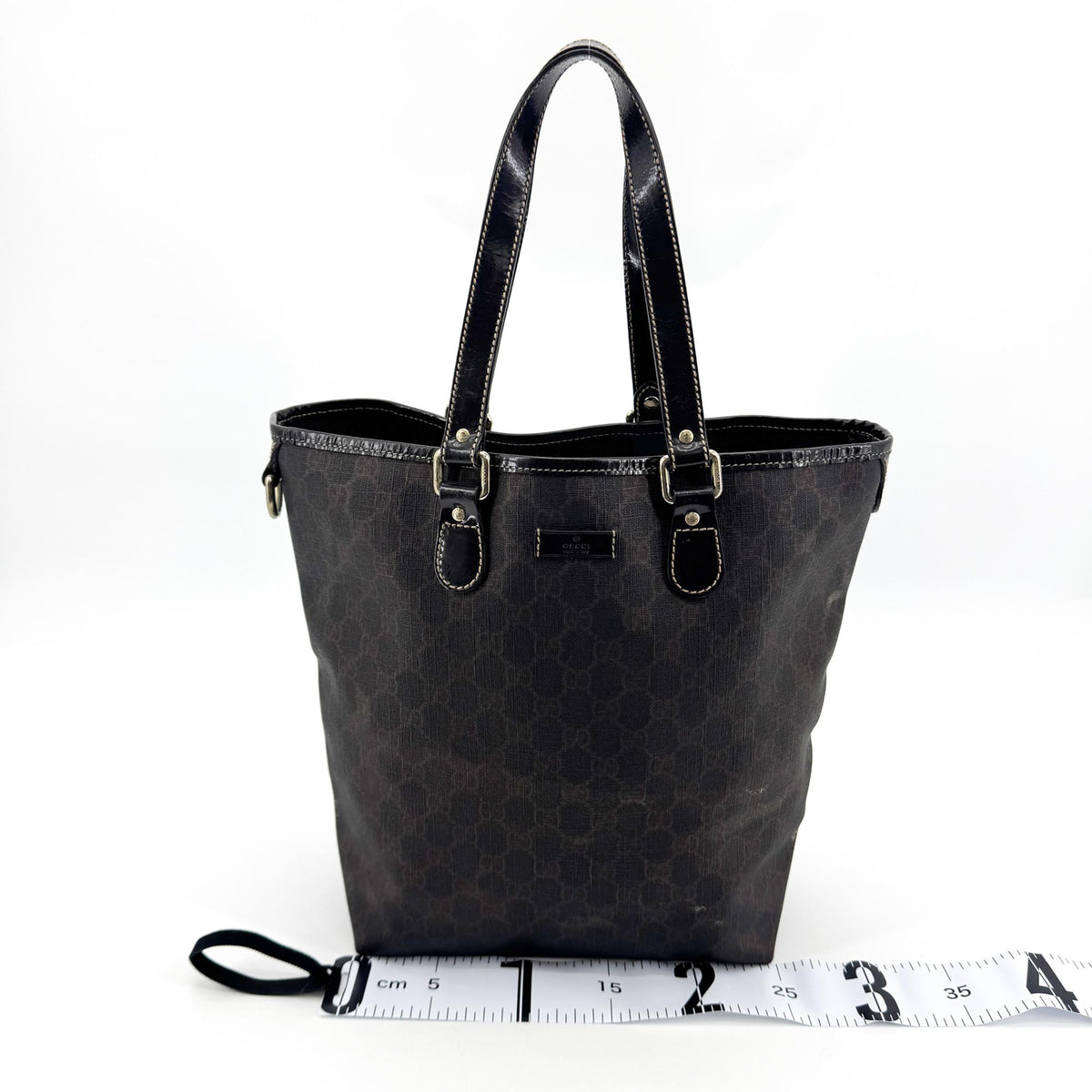 Gucci GG Crystal Tote Bag Dark Brown