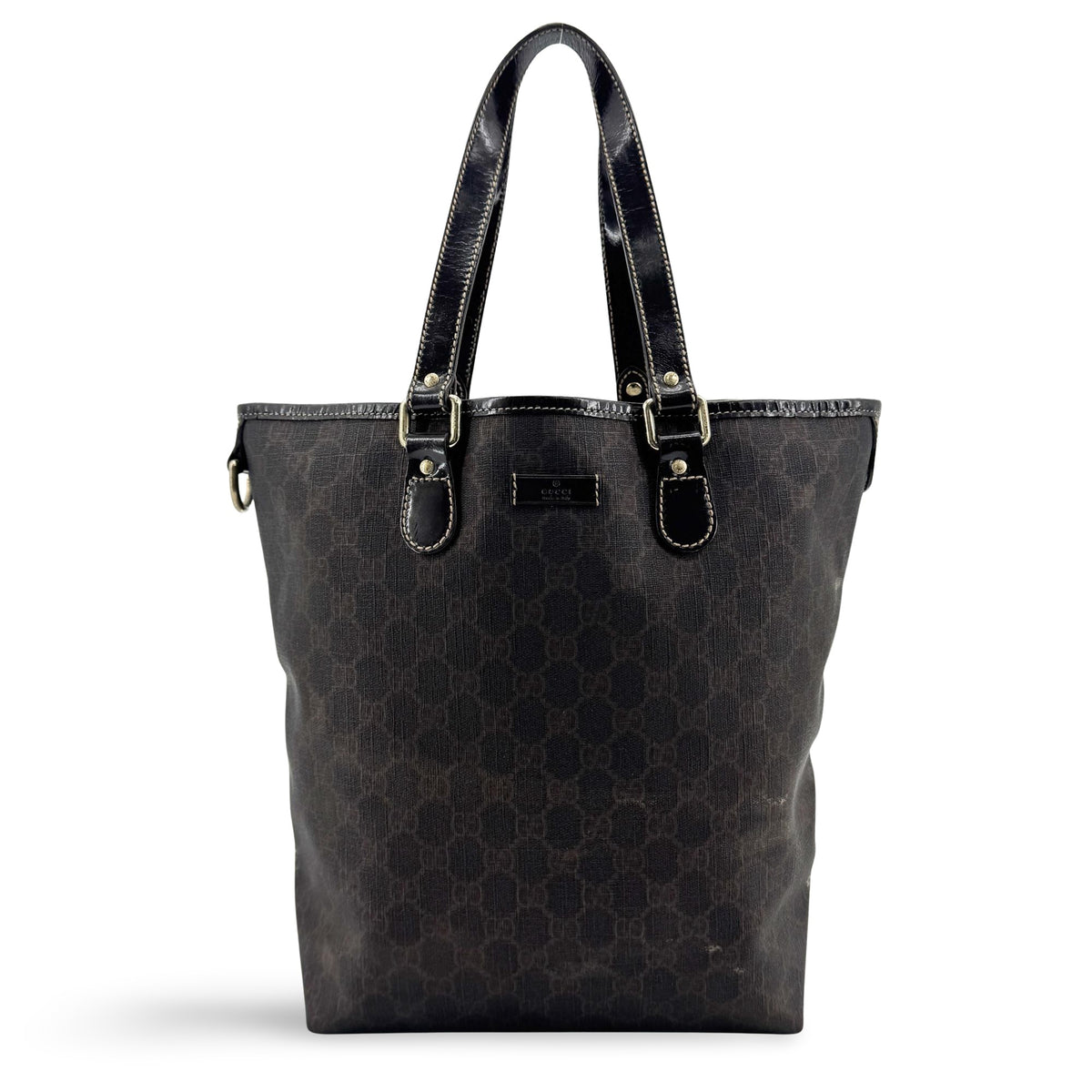 Gucci GG Crystal Tote Bag Dark Brown