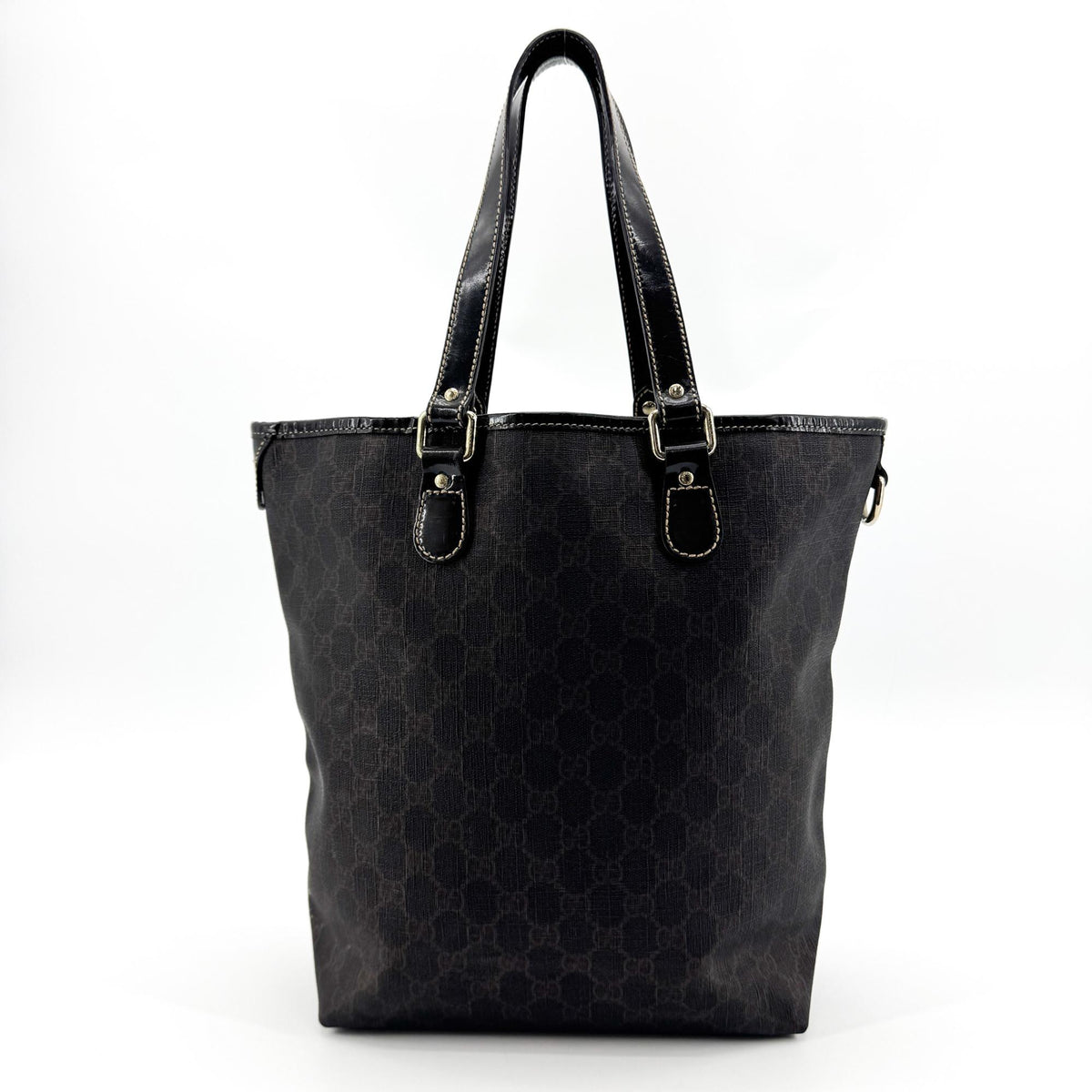 Gucci GG Crystal Tote Bag Dark Brown