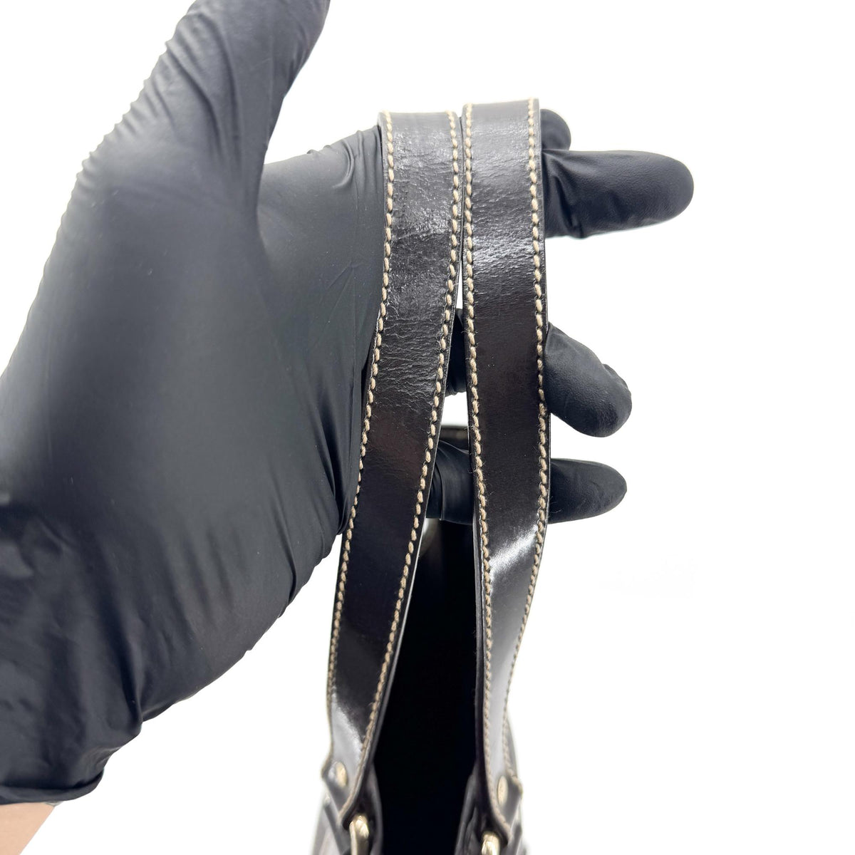 Gucci GG Crystal Tote Bag Dark Brown