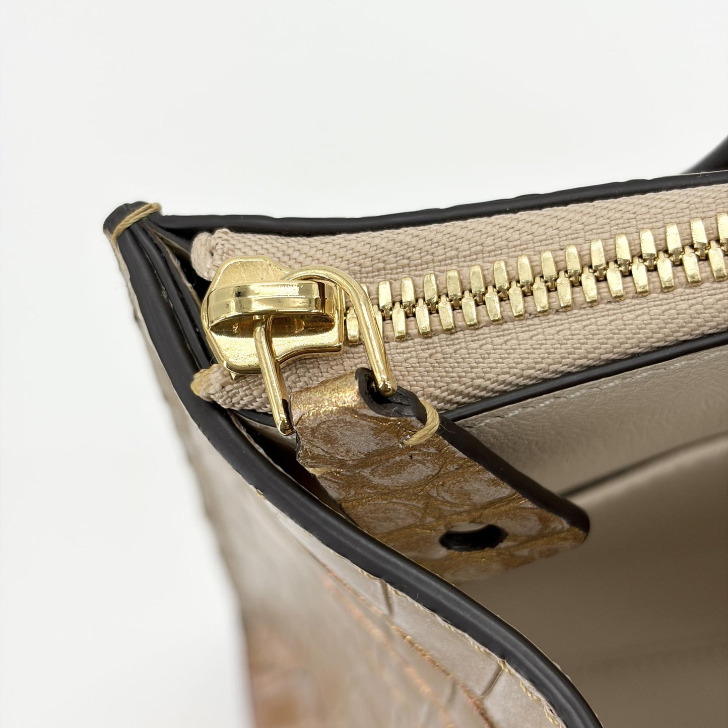 Louis Vuitton City Steamer PM Crocodile Gold Silver Gradient