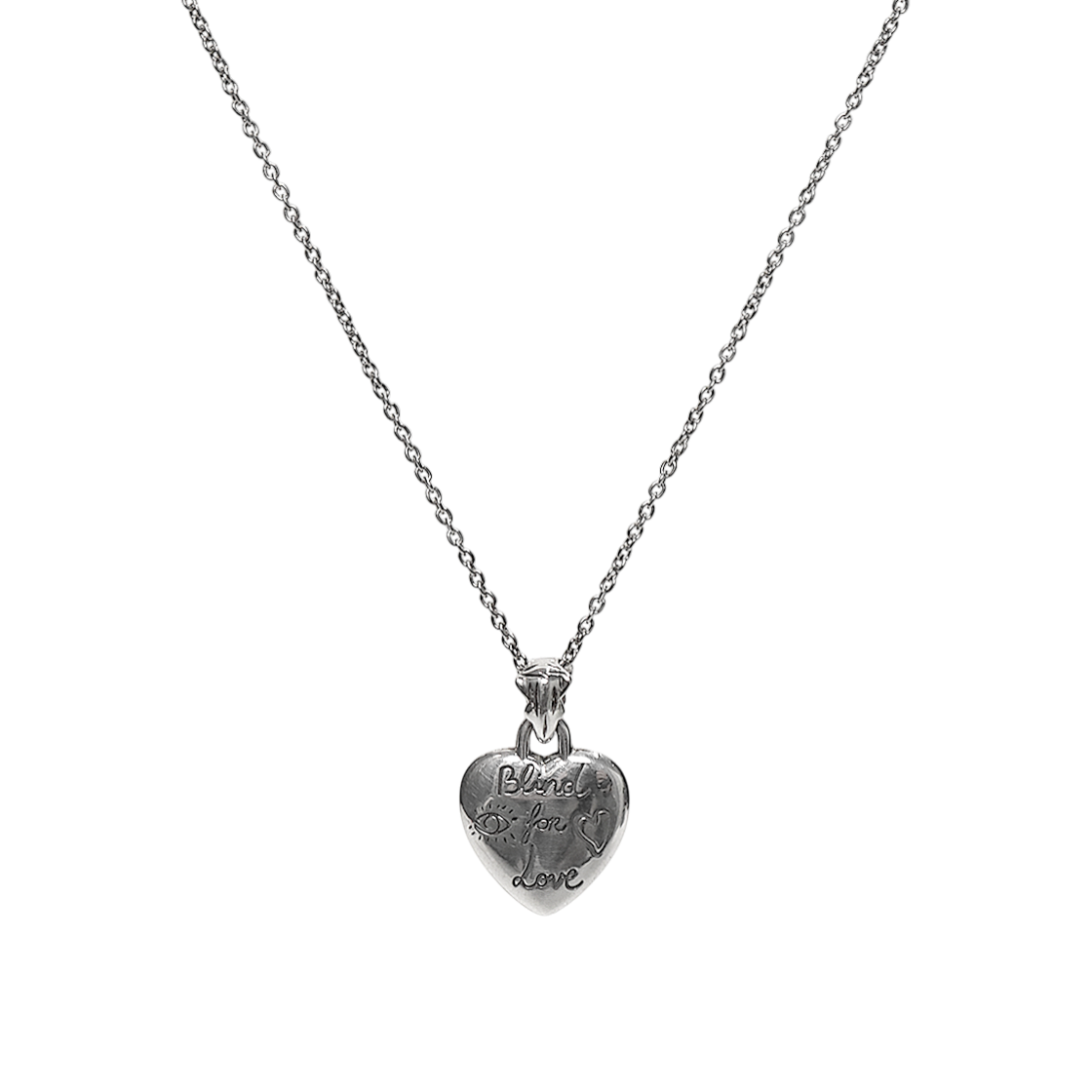 Gucci Blind for Love Silver Necklace