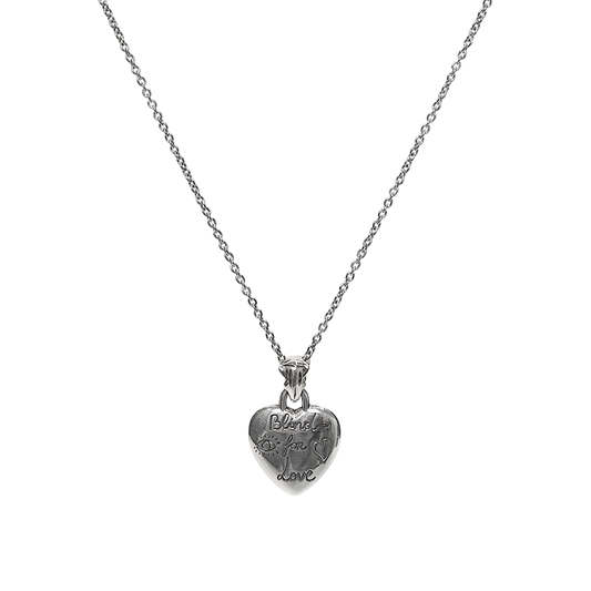Gucci Blind for Love Silver Necklace