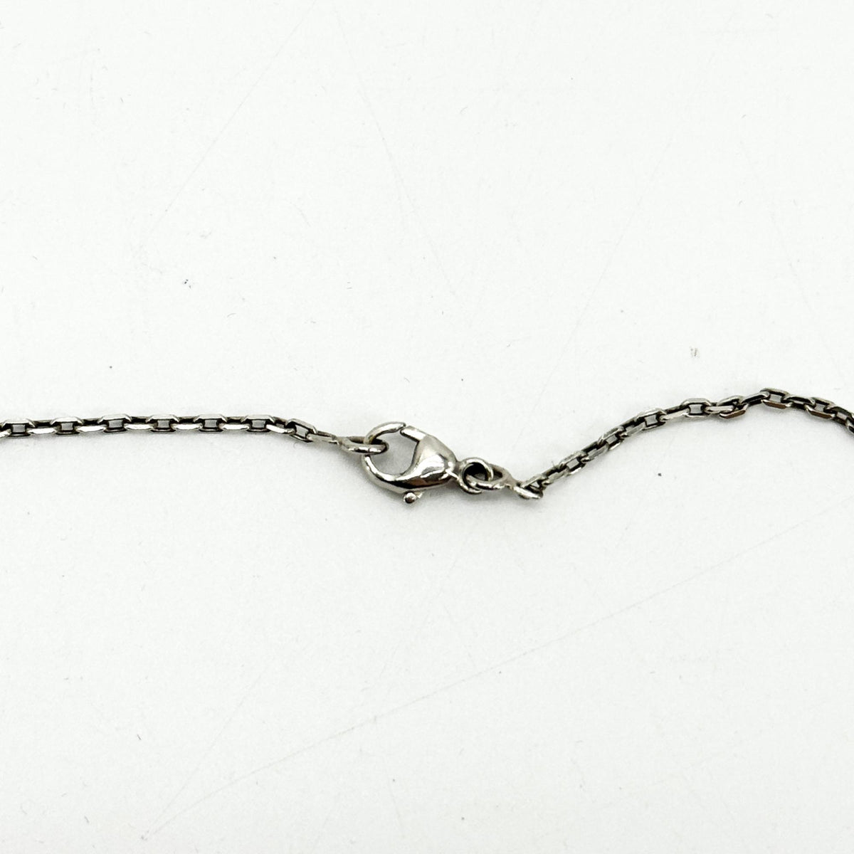Hermès Pop H Pendant Necklace Silver Ecru