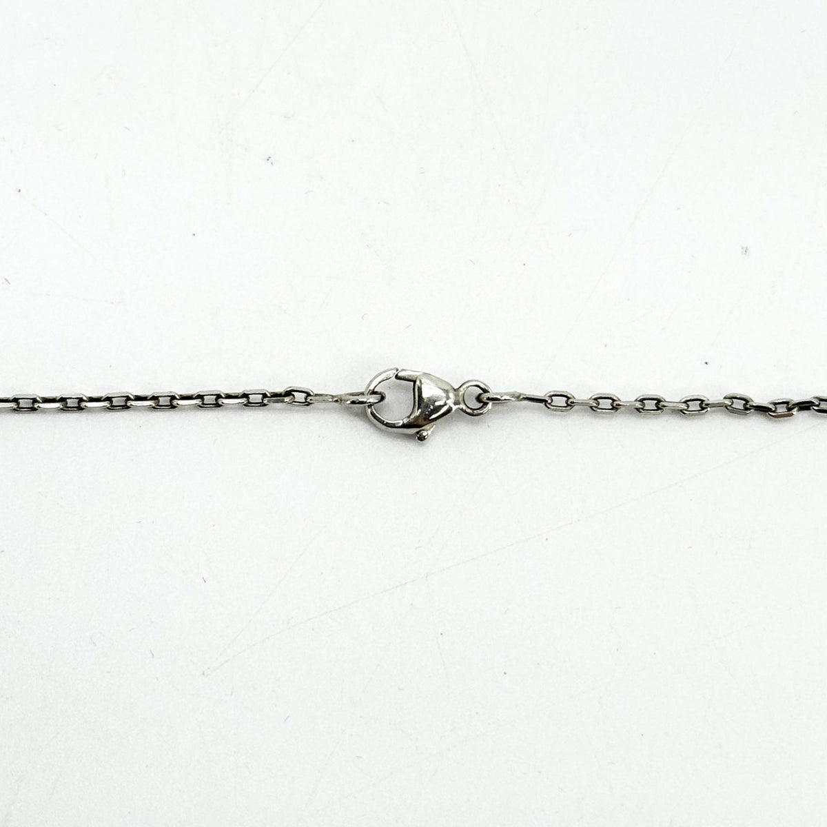 Hermès Pop H Pendant Necklace Silver Ecru