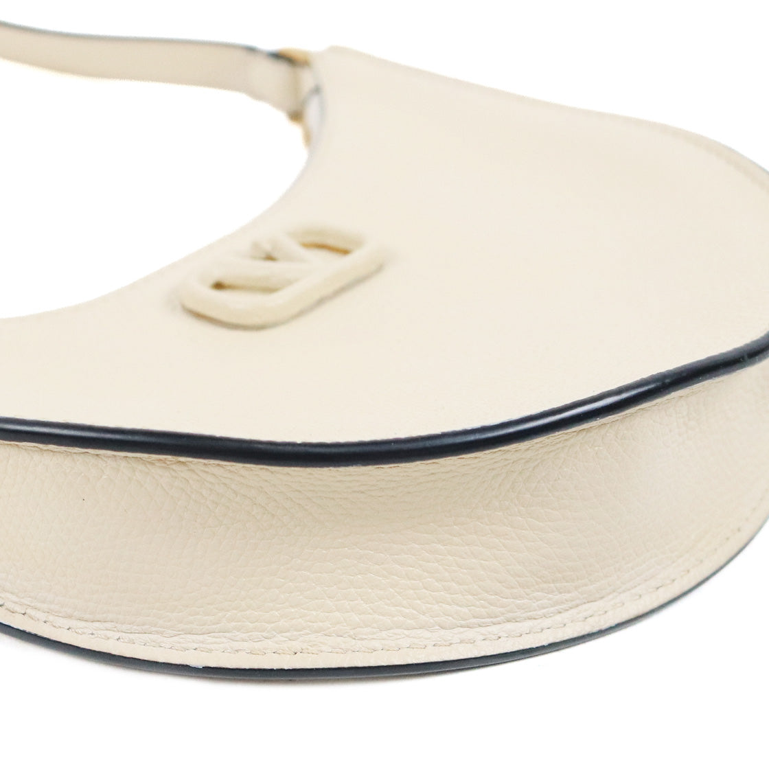 Valentino Ivory V Logo Hobo Bag