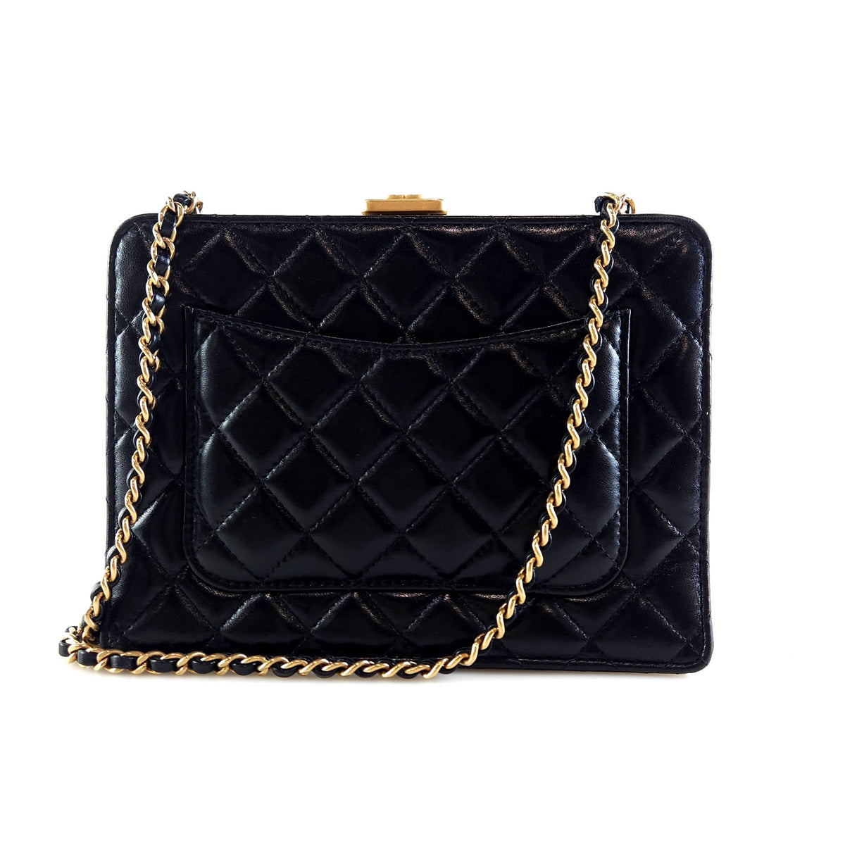 Metal Clip Flap Shoulder Bag AS4479