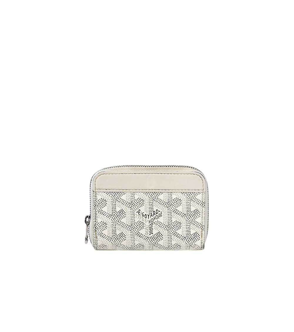 Goyard White Matignon Mini Wallet