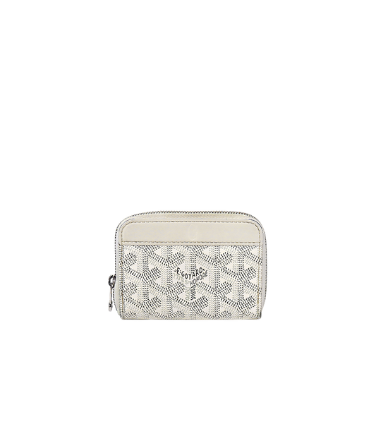 Goyard White Matignon Mini Wallet