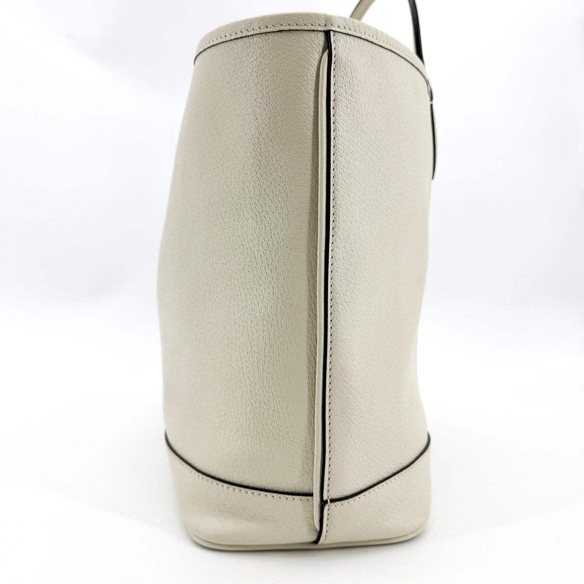 Gucci Double G Medium Leather Tote Bag Ecru