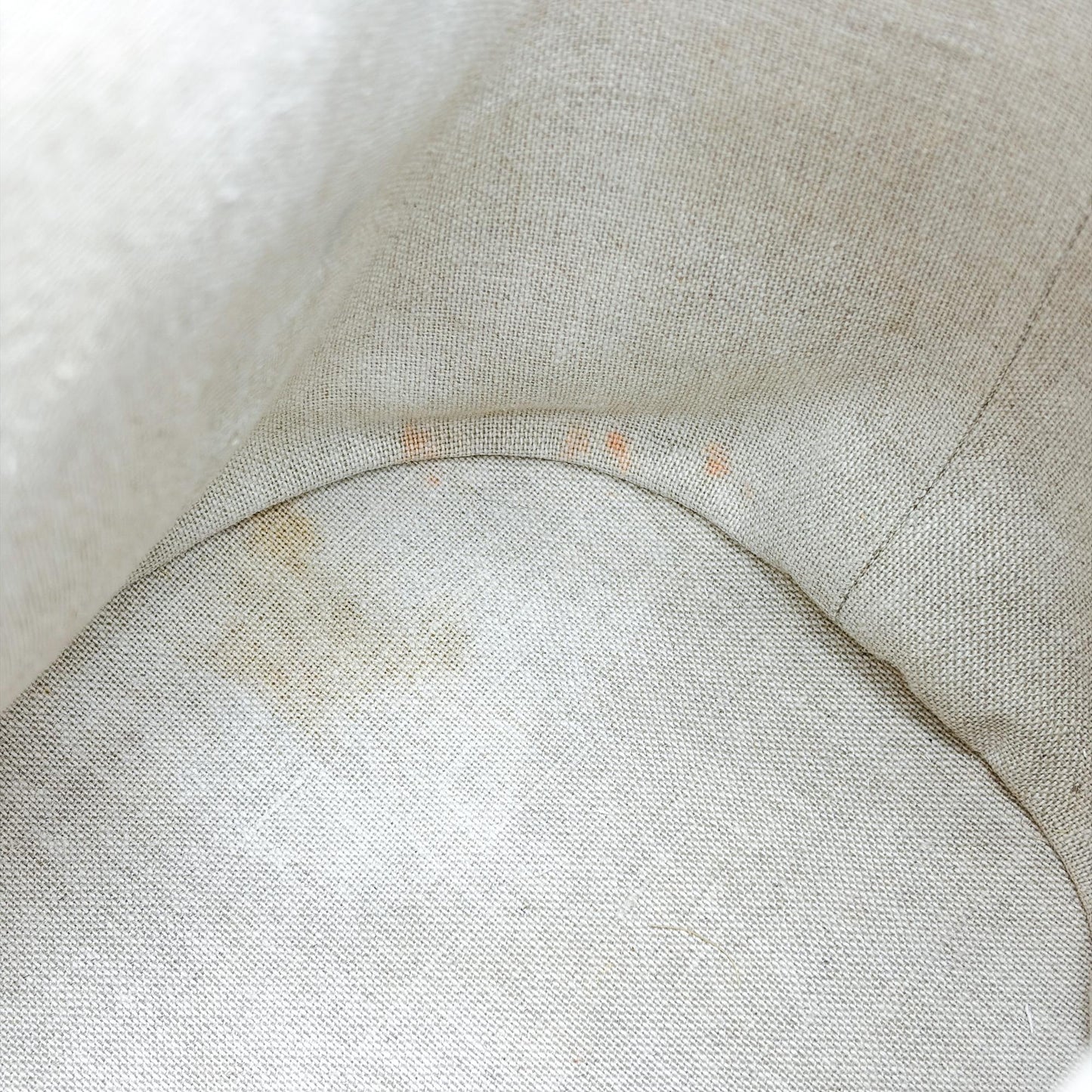 Celine Small Bucket Cure Triomphe Textile and Calfskin Natural Tan