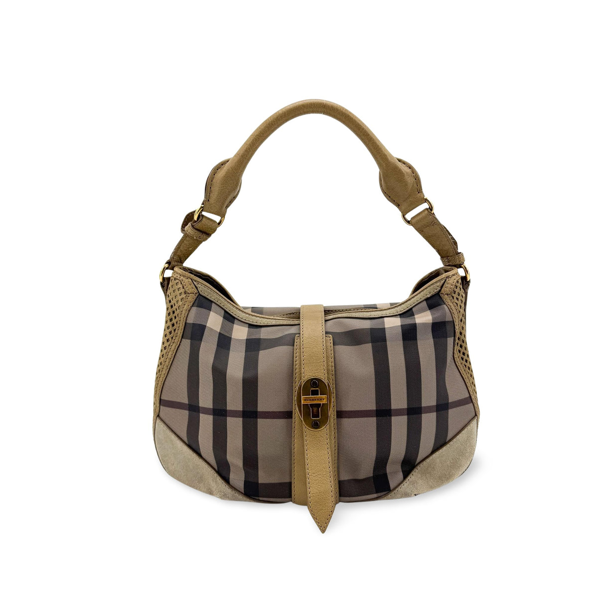 Burberry House Check Hobo Bag