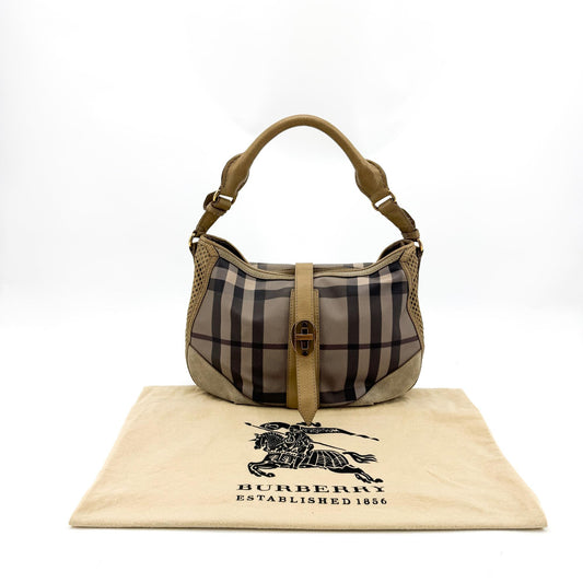 Burberry House Check Hobo Bag