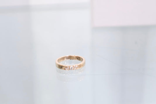 Toujours Signature Étoile Wedding 3mm Ring VCARP7RE