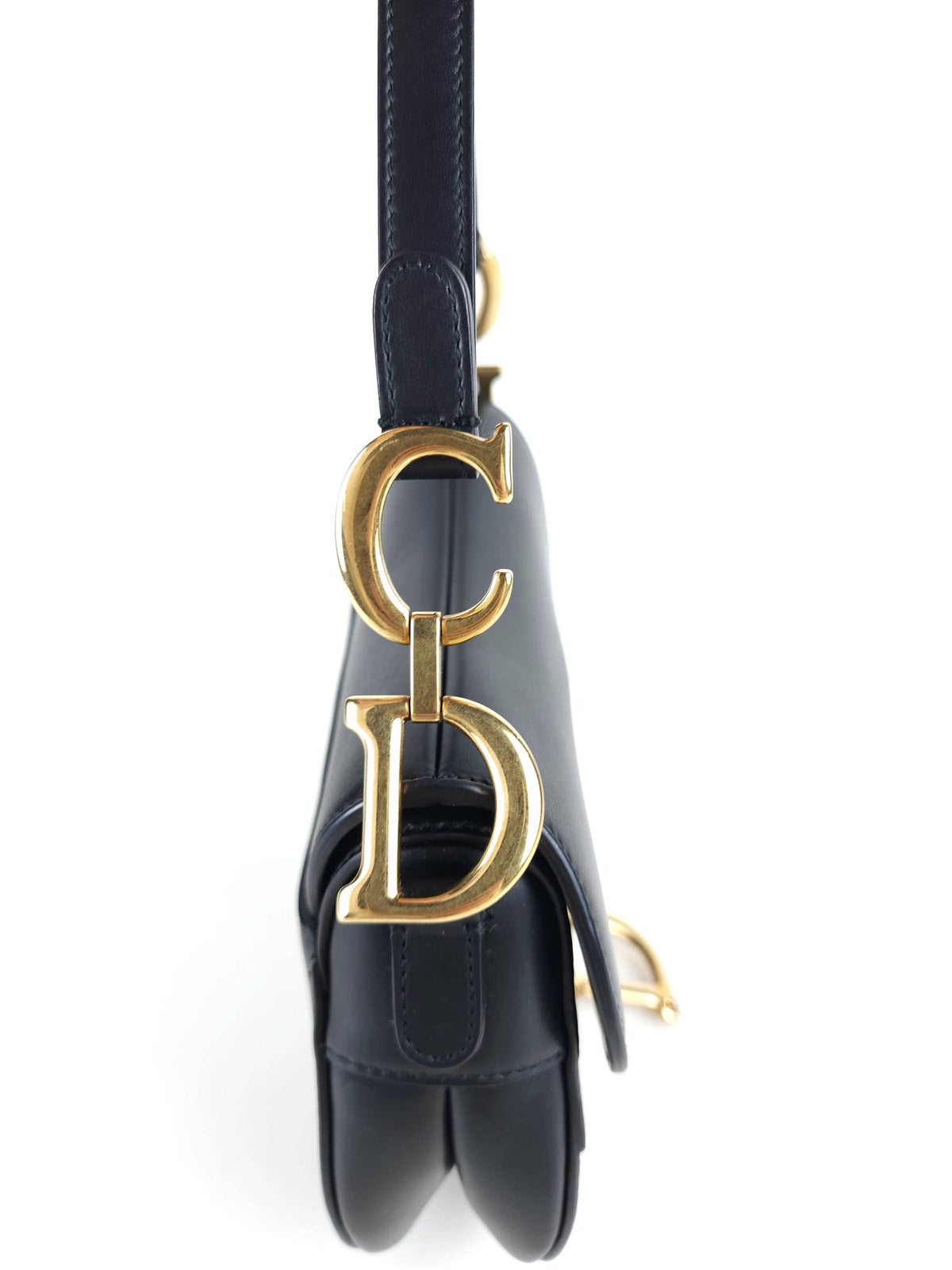 Mini saddle leather shoulder bag