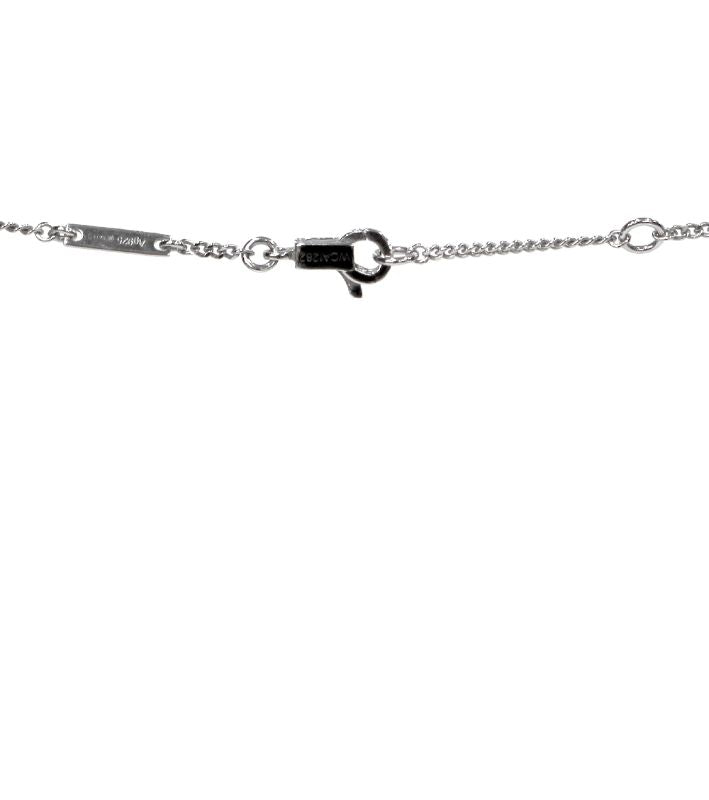Celine Black University Silver Necklace