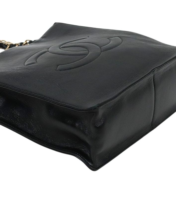 Chanel Black CC Season Shopper Shoulder Bag