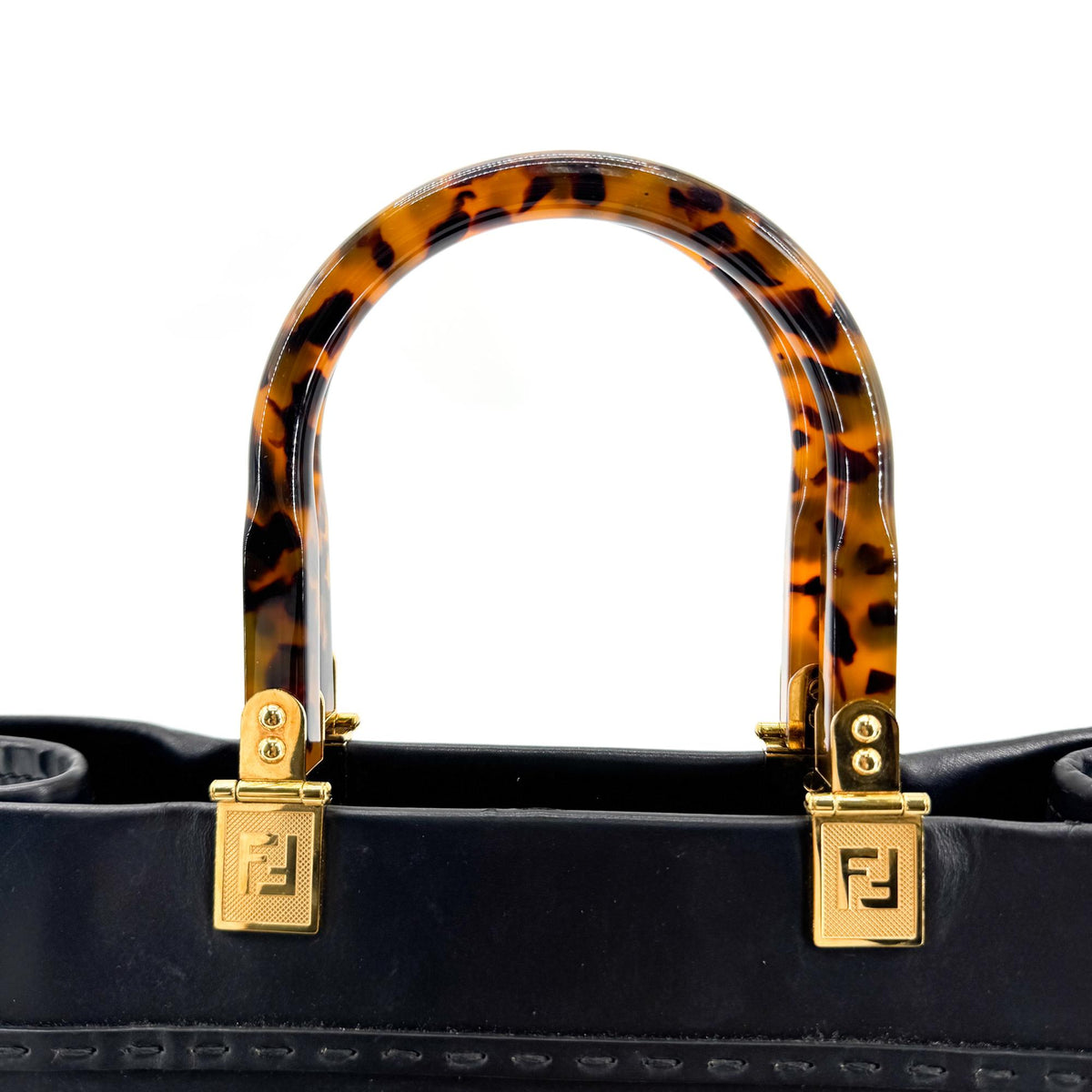 Fendi Sunshine Shopper Bag Medium Black