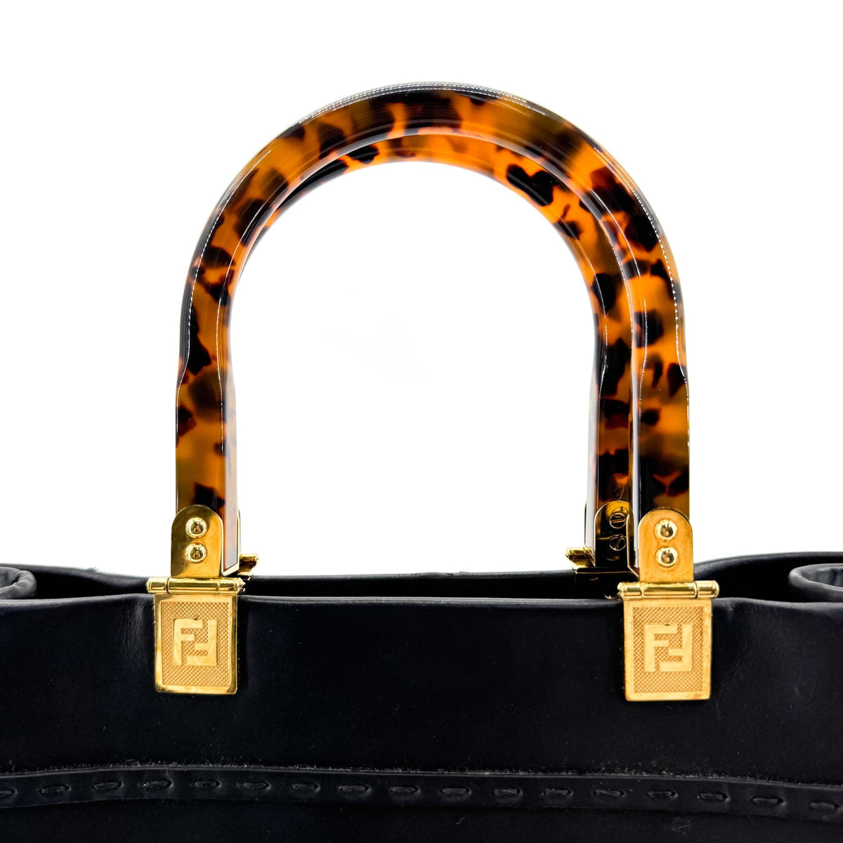 Fendi Sunshine Shopper Bag Medium Black