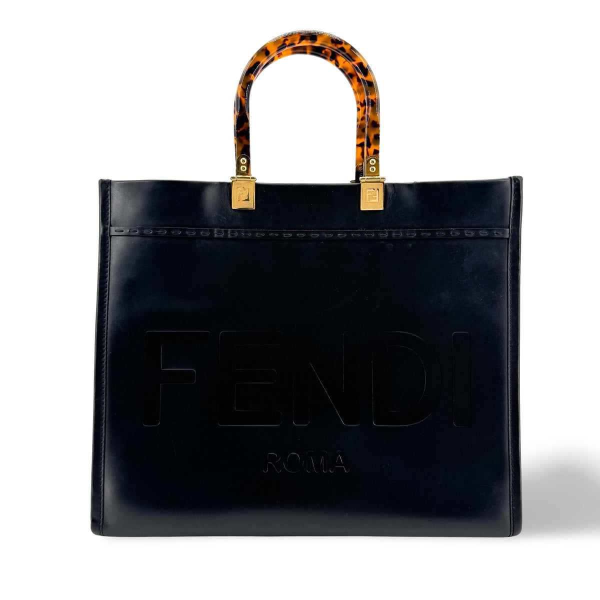 Fendi Sunshine Shopper Bag Medium Black