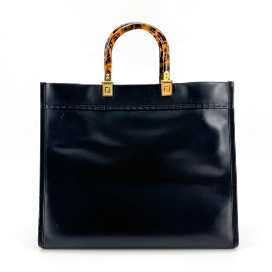 Fendi Sunshine Shopper Bag Medium Black