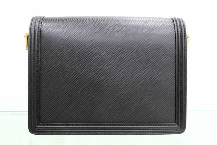 Dauphine Epi MM Black Shoulder Bag M56141